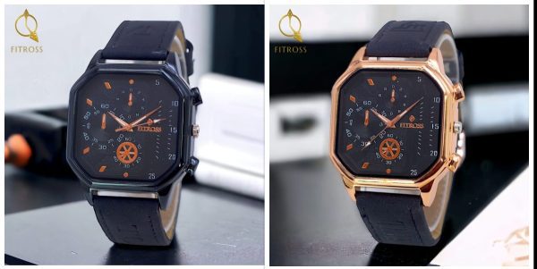 fitros-square-strap-gents-watch-grey-without-box – 5